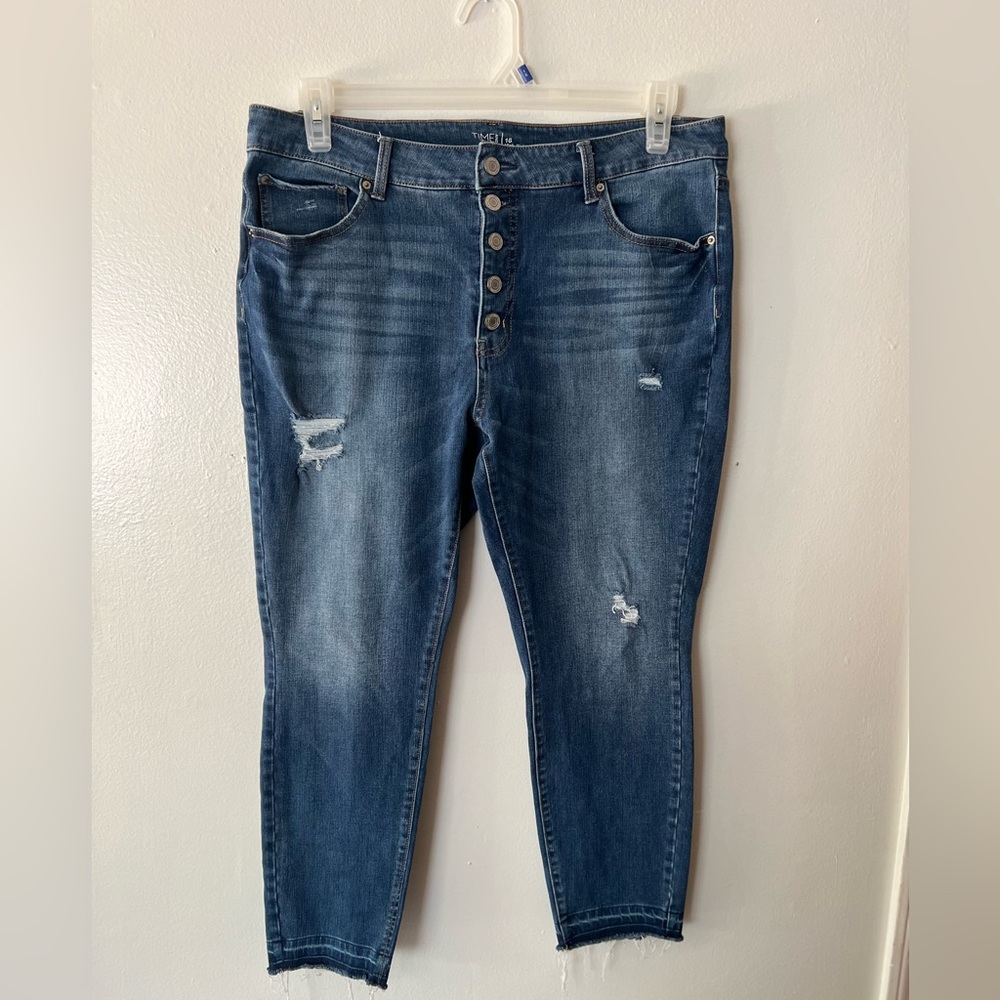 Time and tru skinny high rise jeans sz16